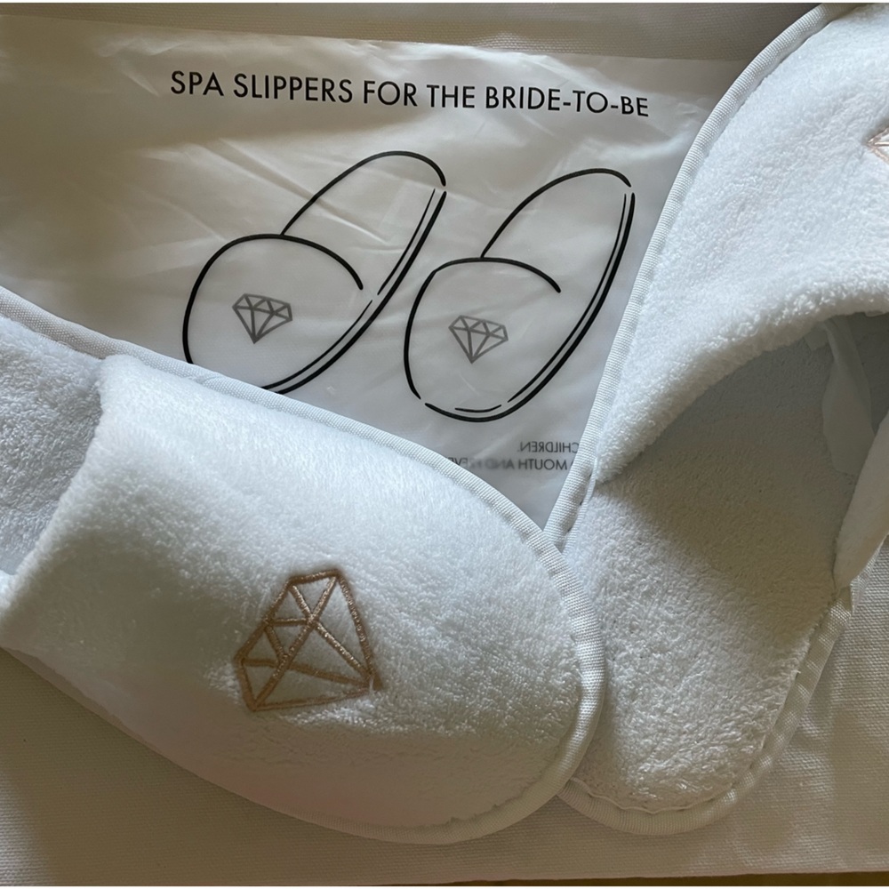 SPA slippers. “ Bride to Be “